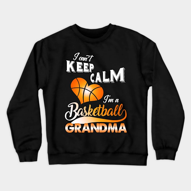 I Can't Keep Calm-I'm a Baseball Grandma Costume Gift Crewneck Sweatshirt by Ohooha
